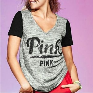 VS PINK (M) Sequin Bling tee
